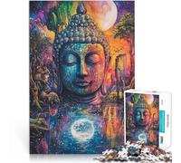 Puzzles de 2000 pièces pour Adolescents Statue de Bouddha colorée Staycation Tuer Le Temps Collection d'artistes, Beaux-Arts 70x100cm