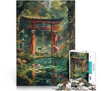 Puzzles de 2000 pièces pour Adolescents Torii Gate Japonais Jouets de Divertissement Familial Bon Cadeau 70x100cm