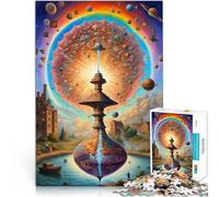 Puzzles de 2000 pièces pour Adolescents Toupie Vivante Réduction du Stress intéressante avec Affiche et Feuille de Questions correspondantes 70x100cm
