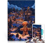 Puzzles de 2000 pièces pour Adolescents Village en Pain d'épices pour s'amuser en Famille Interaction Parent-Enfant 70x100cm