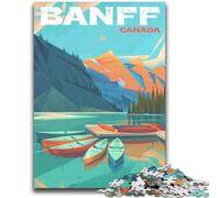Puzzles de 2000 pièces pour Adultes, Affiches du Parc National de Banff, Jeux éducatifs, Anti-Stress, Cadeaux du Père Noël Secret pour Les Enfants de 14 Ans et Plus (70x100cm)