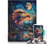 Puzzles de 2000 pièces pour Adultes Aigle Peint en Couleur Fait de Papier,Convient aux 14 Ans et Plus Vacances Anti-Stress à la Maison Tuer Le Temps Superbe Cadeau。Taille:70x100cm/27.5x39.3pouce
