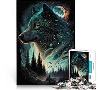 Puzzles de 2000 pièces pour Adultes Âme du Loup Jouet éducatif d'apprentissage Activités Amusantes à la Maison, Cadeaux d'anniversaire, Cadeaux de Voyage, 70x100cm