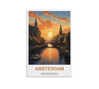 Puzzles de 2000 pièces pour Adultes, Amsterdam, Pays-Bas. Puzzle Classique de 2000 pièces pour Adultes et Enfants, idéal pour Toute la Famille, à Utiliser en intérieur (100 x 70 cm).