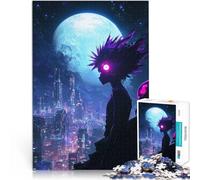 Puzzles de 2000 pièces pour Adultes Anime Moon à Tokyo Jeu Familial Anti-Stress Défi Difficile Super Cadeau 70x100cm