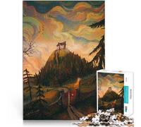 Puzzles de 2000 pièces pour Adultes Après la Grande Porte Fabriqué en Carton Convient aux 14 Ans et Plus Coupe de précision Cadeau pour Les Anniversaires。Taille：70x100cm/27.5x39.3pouce
