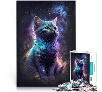 Puzzles de 2000 pièces pour Adultes Chaton de l'espace Cosmique Analyse et logique Décoration d'intérieur et Cadeaux Uniques 70x100cm