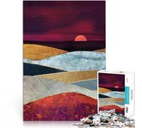 Puzzles de 2000 pièces pour Adultes Ciel Cramoisi Jouets de Jeu pour Cadeau Familial Renforcer l'amour Entre Les Couples 70x100cm