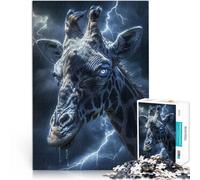 Puzzles de 2000 pièces pour Adultes Conte de fées Fantastique sur la Girafe Fabriqué en Carton pour Les 14 Ans et Plus Jeu éducatif d'apprentissage Améliorer l'amour Entre Les Couples。Taille：70x100cm