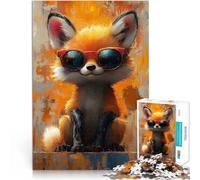 Puzzles de 2000 pièces pour Adultes Cool Fox avec des Lunettes de Soleil Impossible Car C'est Un pour Toute la Famille 70x100cm