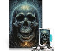 Puzzles de 2000 pièces pour Adultes Crâne de l'enfer Fait de Papier，Convient aux 14 Ans et Plus Défi de Jeu éducatif C'est Un pour Toute la Famille。Taille：70x100cm/27.5x39.3pouce