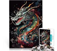 Puzzles de 2000 pièces pour Adultes Dragon du Japon Réduction du Stress intéressante Convient pour la décoration de Bureau 70x100cm