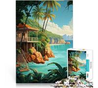 Puzzles de 2000 pièces pour Adultes Escapades Tropicales Jeux éducatifs Décoration d'intérieur Super Cadeau 70x100cm