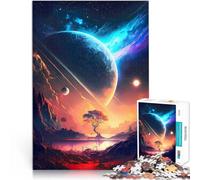 Puzzles de 2000 pièces pour Adultes Espace Mythique du lac forestier Jeu de Quiz Activités Amusantes à la Maison, Cadeaux d'anniversaire, Cadeaux de Voyage, 70x100cm