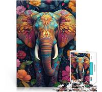 Puzzles de 2000 pièces pour Adultes et Adolescents Art de l'éléphant~ Fabriqué en Carton Convient aux 14 Ans et Plus Activités familiales Cadeau d'anniversaire。Taille：70x100cm/27.5x39.3pouce