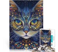Puzzles de 2000 pièces pour Adultes et Adolescents “Chat de l'espace” Fait de Papier，Convient aux Personnes âgées de 14 Ans et Plus Jeu de décoration d'intérieur Don d'œuvres d'art。Taille：70x100cm