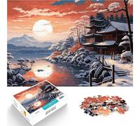 Puzzles de 2000 pièces pour Adultes et Adolescents Paysage Japonais Fait de Papier,Convient aux 14 Ans et Plus Jouet éducatif pour Apprendre Cadeaux intéressants pour réduire Le Stress。