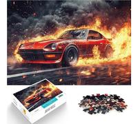 Puzzles de 2000 pièces pour Adultes et Adolescents Voiture en feu Fabriqué en Carton Convient aux 14 Ans et Plus Œuvre d'art Cadeaux Difficiles et durs pour Femmes et Hommes。Taille：70x100cm
