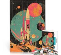 Puzzles de 2000 pièces pour Adultes Exploration Spatiale rétro Réduction du Stress intéressante Super Cadeau 70x100cm