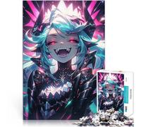 Puzzles de 2000 pièces pour Adultes Fille démoniaque animée Qui rit Impossible Activités Amusantes à la Maison, Cadeaux d'anniversaire, Cadeaux de Voyage, 70x100cm
