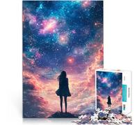 Puzzles de 2000 pièces pour Adultes Fille regardant Les étoiles Jouets à Faire soi-même est idéal comme Cadeau pour Toute la Famille 70x100cm