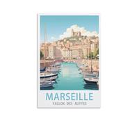 Puzzles de 2000 pièces pour Adultes Marseille Vallon des Auffes Puzzle en Papier 2000 pièces Jeu de décompression 70x100cm