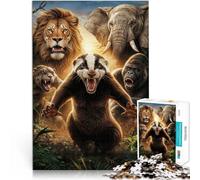 Puzzles de 2000 pièces pour Adultes Ne Vous en Prenez Pas au Blaireau à Miel Casse-tête Renforcer l'amour Entre Les Couples 70x100cm