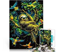 Puzzles de 2000 pièces pour Adultes Paresseux et perroquets dans la Jungle Jeu Pratique Car C'est Un pour Toute la Famille 70x100cm
