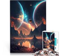 Puzzles de 2000 pièces pour Adultes Paysage des planètes Jumelles Jouets à Faire soi-même De Superbes Cadeaux et Jouets 70x100cm
