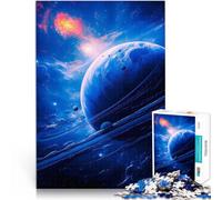 Puzzles de 2000 pièces pour Adultes Planète Spatiale Abyss néon Activité familiale Liste de souhaits avec Le Père Noël 70x100cm