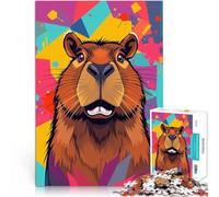 Puzzles de 2000 pièces pour Adultes Portrait de Capybara Réduction du Stress intéressante Cadeaux du Père Noël Secret 70x100cm