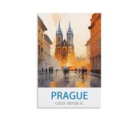 Puzzles de 2000 pièces pour Adultes Prague République tchèque Casse-Puzzle en Papier 2000 pièces Jeu de décompression pour Jouets pour Adultes 70x100cm