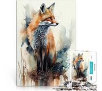 Puzzles de 2000 pièces pour Adultes Renard Animal Jouets éducatifs d'apprentissage Chaque pièce est Unique - Jeu Familial Stimulant et Amusant 70x100cm