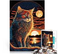 Puzzles de 2000 pièces pour Adultes Série d'art sur Les Chats Fabriqué en Carton pour Les 14 Ans et Plus Décoration d'intérieur Don d'œuvres d'art。Taille：70x100cm/27.5x39.3pouce