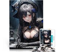 Puzzles de 2000 pièces pour Adultes Sorcière d'anime aux Yeux Rouges Défi Difficile Renforcer l'amour Entre Les Couples 70x100cm