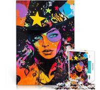 Puzzles de 2000 pièces pour Adultes “Sorcière Magique” Fait de Papier，pour Les 14 Ans et Plus Jeu Familial Anti-Stress défi Difficile Améliorer l'amour Entre Les Couples。Taille：70x100cm