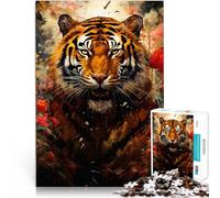 Puzzles de 2000 pièces pour Adultes Tigre Fantastique Réduction du Stress intéressante est idéal comme Cadeau pour Toute la Famille 70x100cm