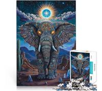 Puzzles de 2000 pièces pour Adultes Totem de l'éléphant Fabriqué en Carton Convient aux 14 Ans et Plus Jeu de défi Unique Offert en Cadeau à Toute la Famille。Taille：70x100cm/27.5x39.3pouce