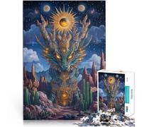 Puzzles de 2000 pièces pour Adultes Totem du Dragon Fabriqué en Carton Convient aux 14 Ans et Plus Jouets de Jeu Car C'est Un pour Toute la Famille。Taille：70x100cm/27.5x39.3pouce