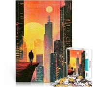 Puzzles de 2000 pièces pour Adultes Un Vagabond en dystopie Jouet éducatif d'apprentissage Améliorer la mémoire 70x100cm