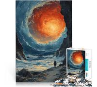 Puzzles de 2000 pièces pour Adultes Un Vide sur Une planète inconnue Jeux Amusants avec Affiche et Feuille de Questions correspondantes 70x100cm