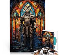Puzzles de 2000 pièces pour Adultes Verre Guerrier Paladin Réduction du Stress intéressante Super Cadeau 70x100cm