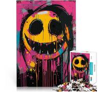 Puzzles de 2000 pièces pour Adultes Visage Souriant coloré Jeux éducatifs Décoration d'intérieur Super Cadeau 70x100cm