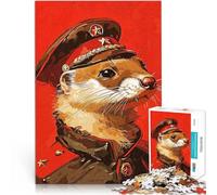 Puzzles de 2000 pièces pour Adultes Weasel Vintage Entraînez Votre Cerveau et Vos Mains avec Affiche et Feuille de Questions correspondantes 70x100cm