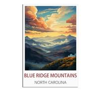 Puzzles de 2000 pièces, Puzzle des Montagnes Blue Ridge Caroline du Nord 2000 pièces, Cadeau Relaxant et Stimulant pour Adultes, Adolescents, Seniors 70x100cm