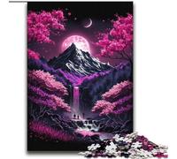 Puzzles de 2000 pièces représentant des montagnes de cerisiers en fleurs, cadeaux pour adolescents, art intéressant, réduction du stress, liste de souhaits avec le Père Noël pour les 14 ans (70x100cm)