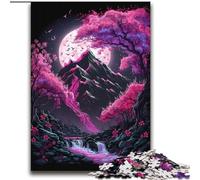 Puzzles de 2000 pièces représentant des Montagnes de cerisiers en Fleurs pour Adolescents, Jouets addictifs et stimulants, Cadeaux d'anniversaire pour Les 14 Ans et Plus 70x100cm