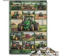 Puzzles de 2000 pièces sur Le thème des tracteurs, Cadeaux pour Adultes, Jouets éducatifs et éducatifs, Jeux en Famille avec Affiche et fiche de Questions (70x100cm)