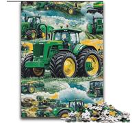 Puzzles de 2000 pièces sur Le thème du Tracteur, Cadeaux pour Adultes, Jeux éducatifs, Jouets à Faire soi-même avec Affiche et fiche de Questions Assorties, pour Les 14 Ans et Plus (70x100cm)