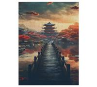 Puzzles De 300 Pièces Adultes, Japon Style, Puzzles Créatifs pour Enfants, Jeu Éducatif Enfant Adulte 42×30cm
